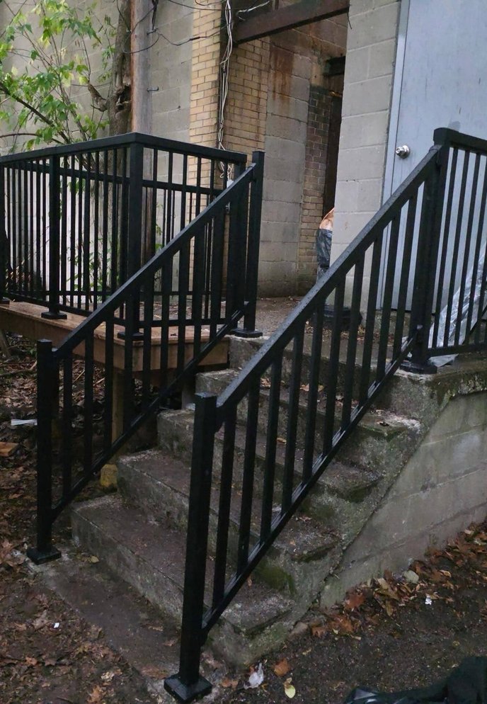 Outdoor custom metal railings