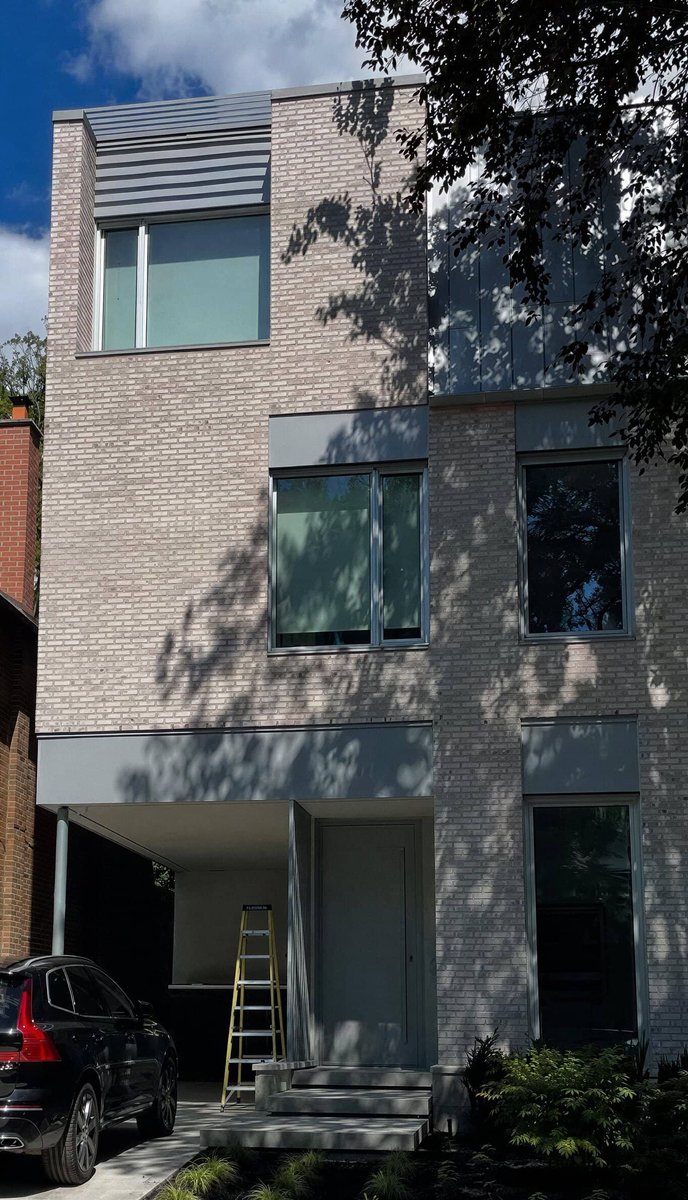 House in Toronto with metal fabricated roof