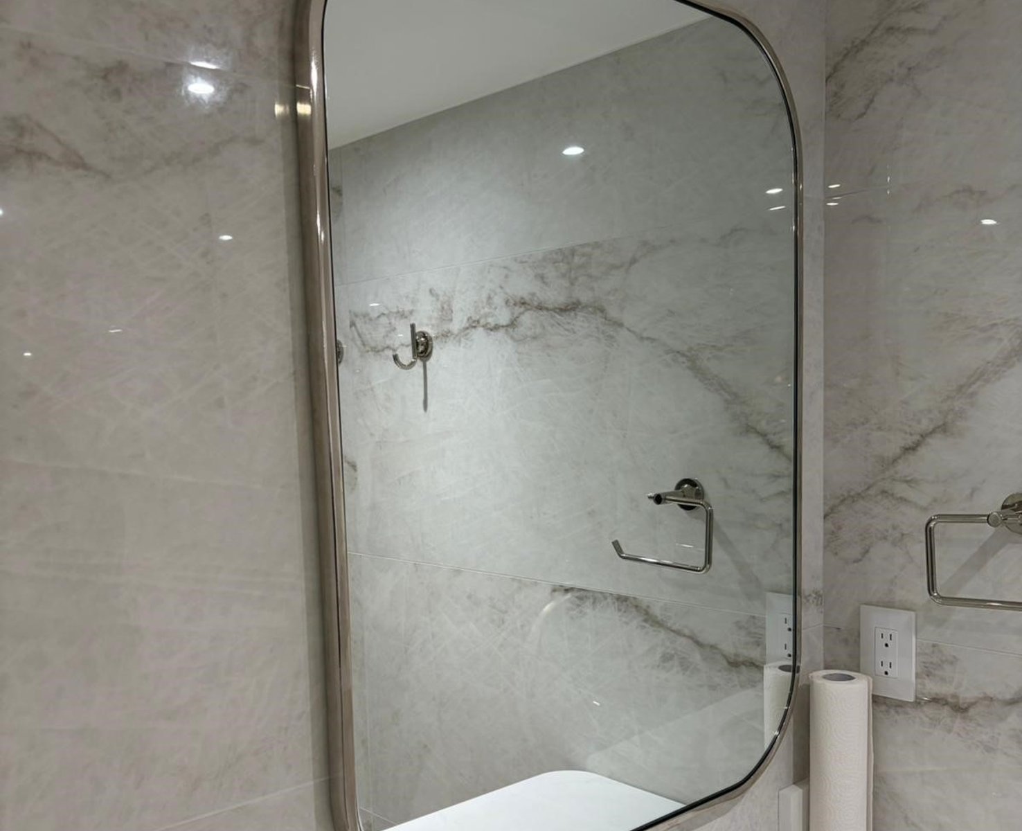 custom metal-framed mirror